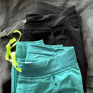 Figs Teal and Black Women's Joggers
